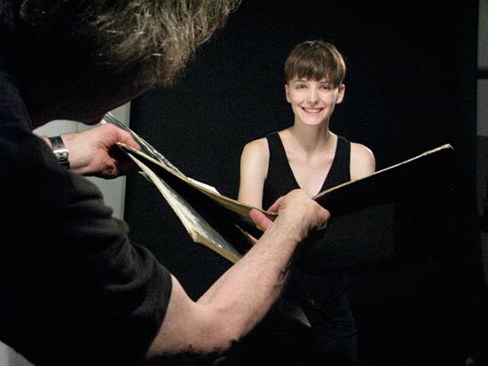 Cours de prise de vue dans le studio de Philippe Vermès